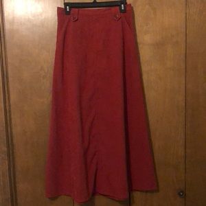 VINTAGE 90’s Chadwick’s Moleskin Maxi Skirt with Pockets
